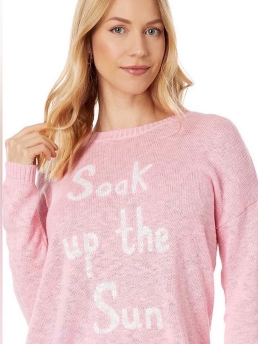 Lilly Pulitzer Pink 'Soak Up the Sun' Crewneck Sweater